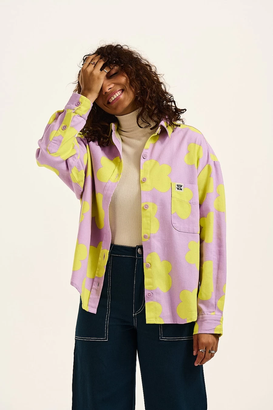 Lucy & Yak Women's Lenny Overshirt in Organic Twill - Tammy Style