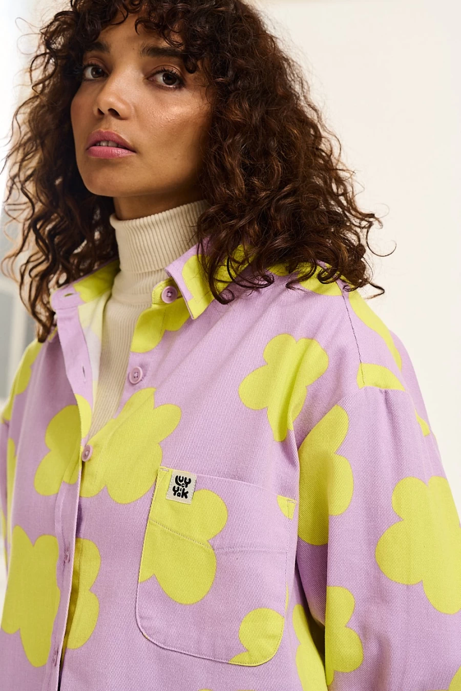 Lucy & Yak Women's Lenny Overshirt in Organic Twill - Tammy Style