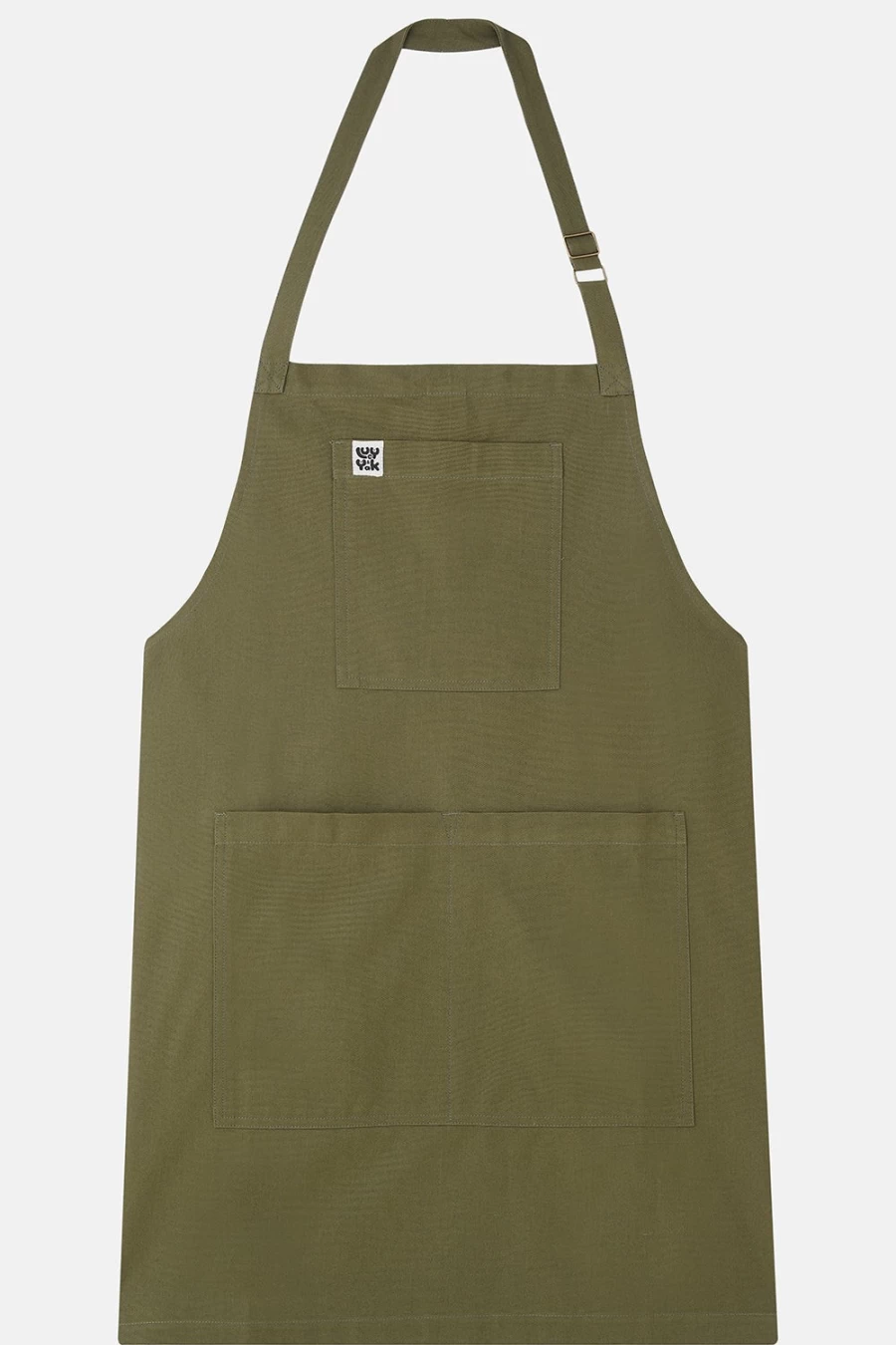 Lucy & Yak Women's Olive Ada Apron - Sustainable Deadstock Fabric