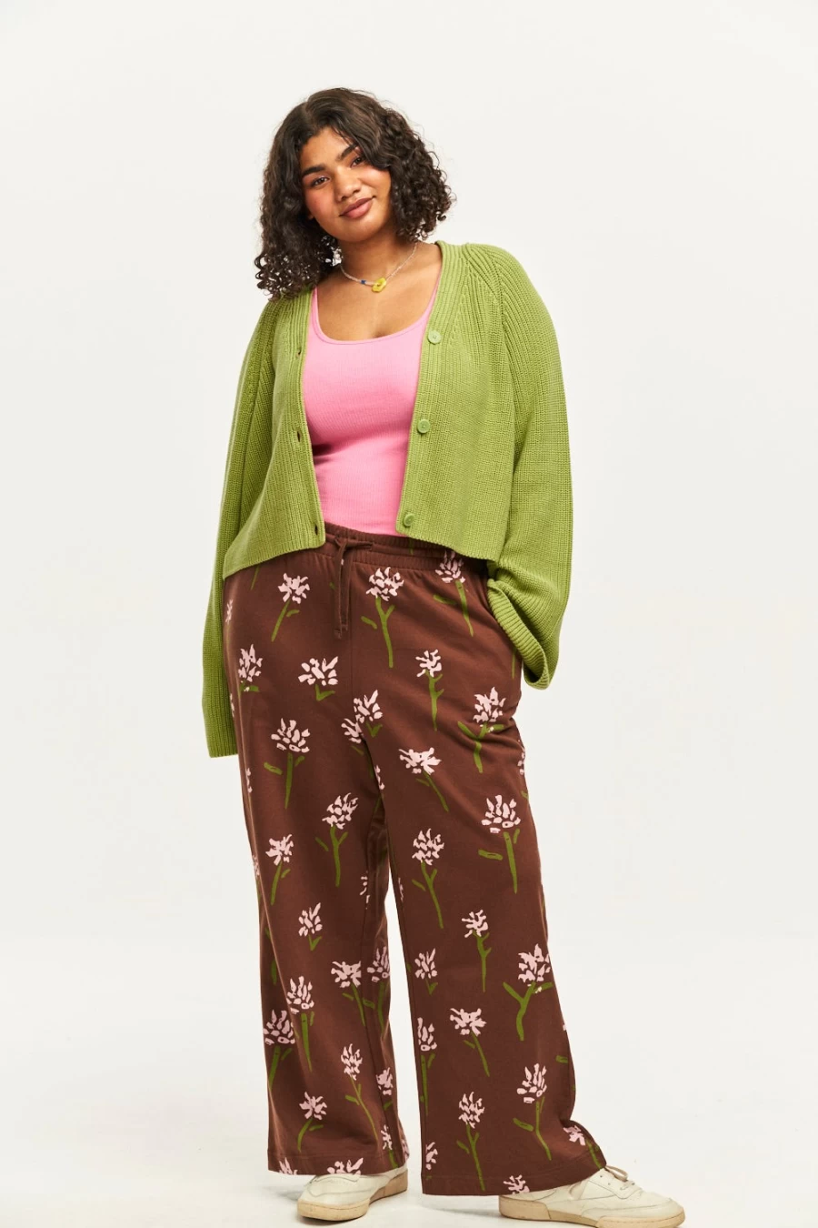Lucy & Yak Women's Larson Joggers - Organic Cotton Daphne Print Pants