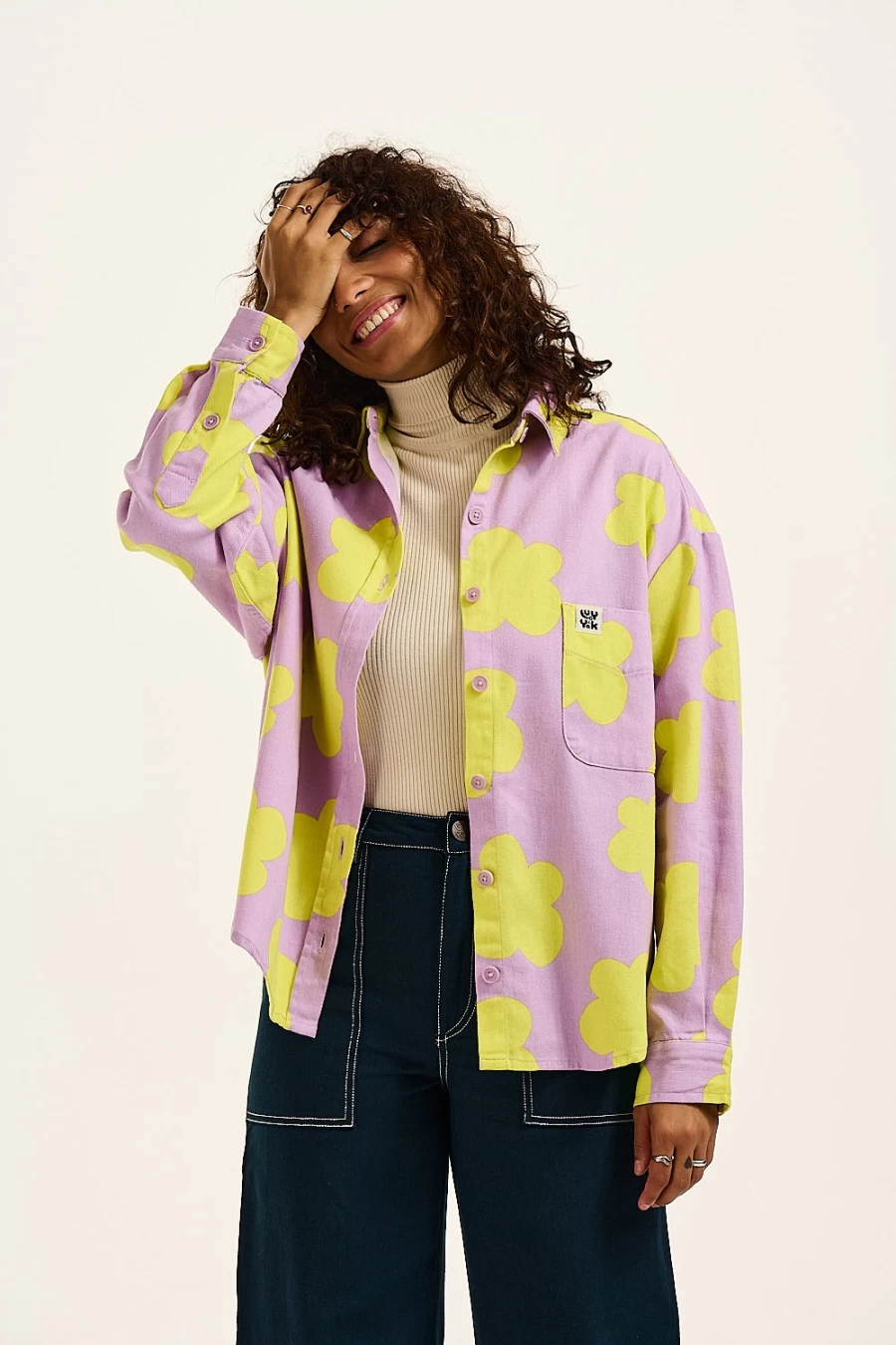 Lucy & Yak Women's Lenny Overshirt in Organic Twill - Tammy Style