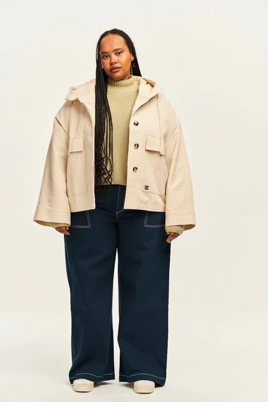 Lucy & Yak Women's Jax Jacket - 100% Cotton Natural Eco-Friendly Casual Coat