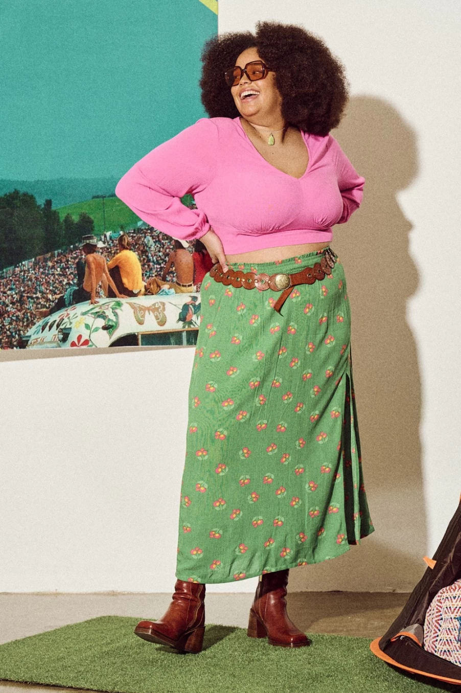 Lucy & Yak Women's Sadie Blouse - Phlox Pink, Sustainable Lenzing™ Ecovero™ Viscose Top