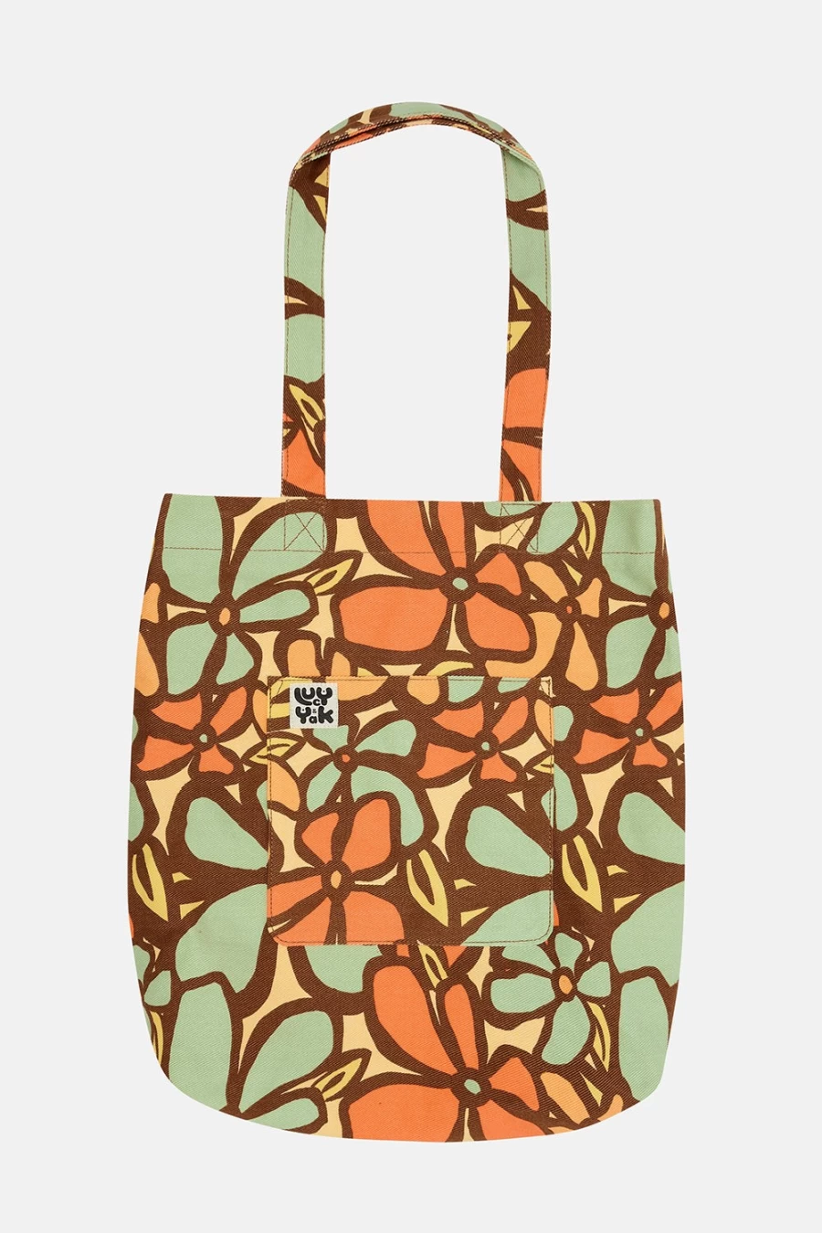Lucy & Yak Women's Organic Twill Tote Bag - Golden Hour Eco-Friendly Reusable Shopper