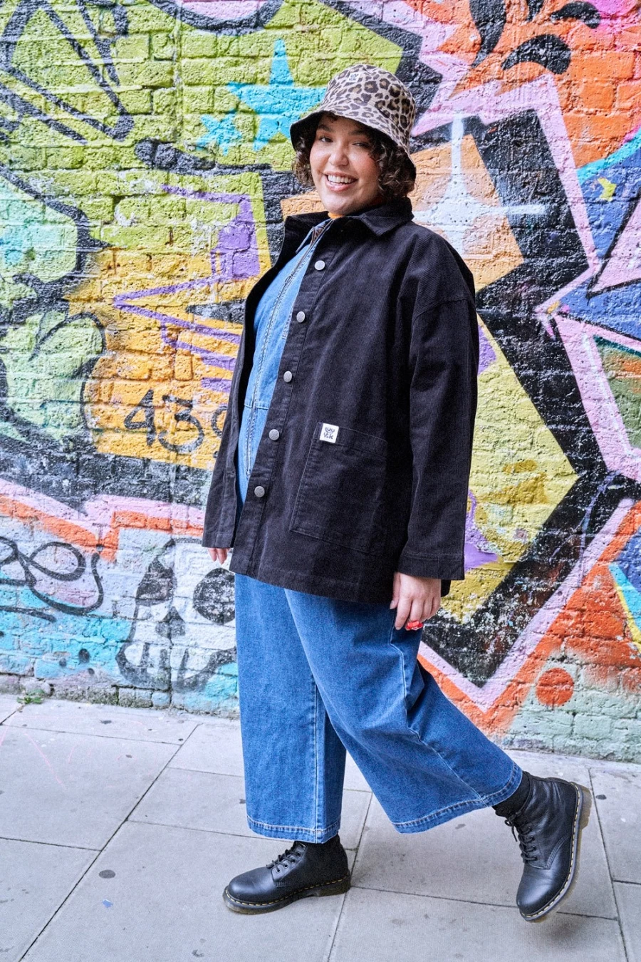 Lucy & Yak Women's Olly Jacket - Organic Black Corduroy Coat