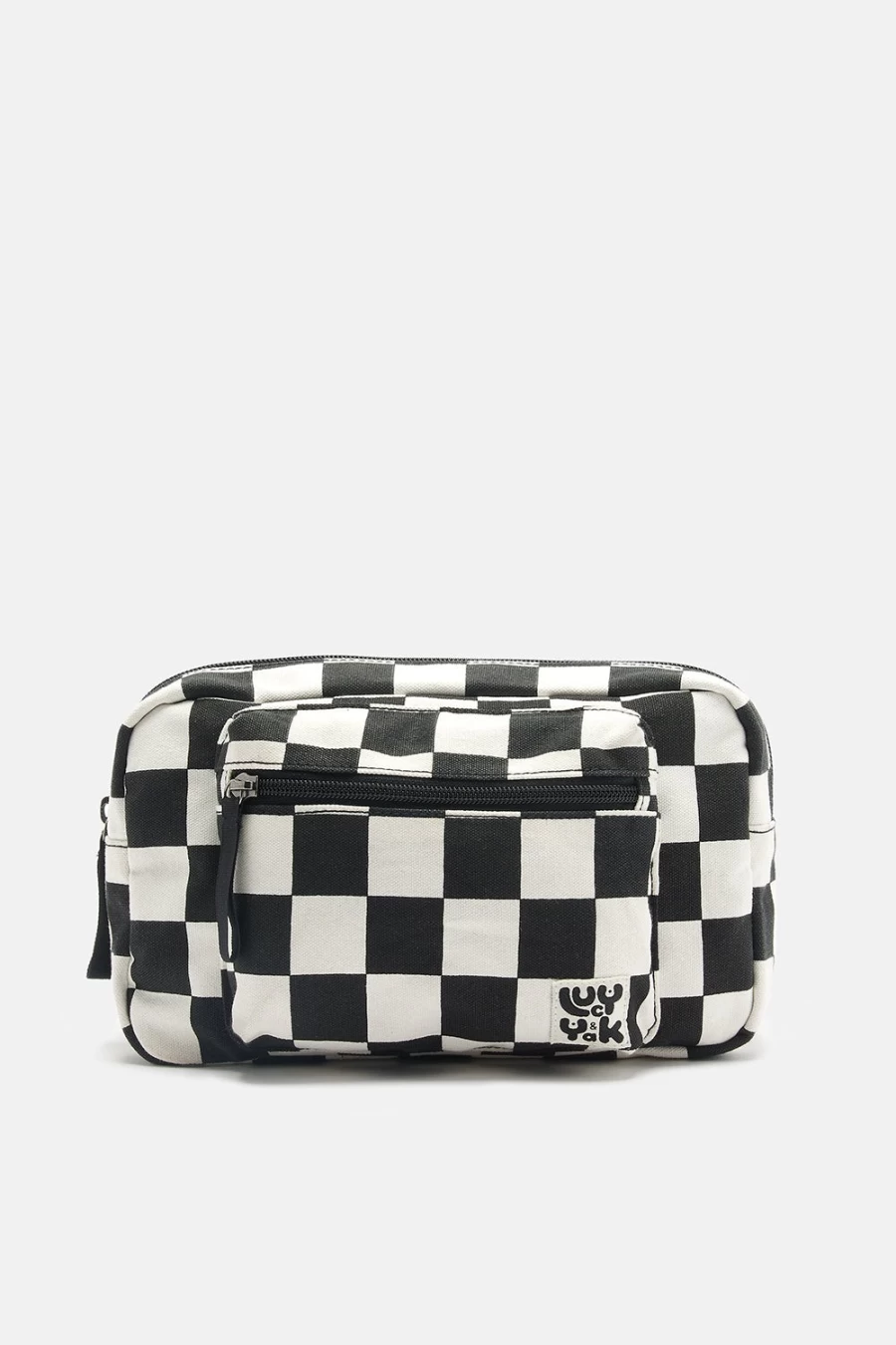 Lucy & Yak Women's Henley Bag - Black Checkerboard Cotton Canvas Tote