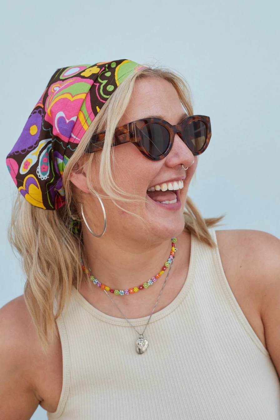 Lucy & Yak Women's Headscarf - Vintage Deadstock Harrison Fabric Wrap