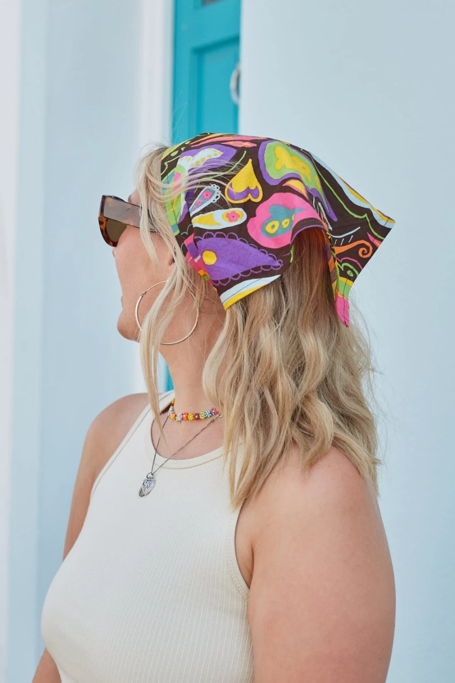 Lucy & Yak Women's Headscarf - Vintage Deadstock Harrison Fabric Wrap