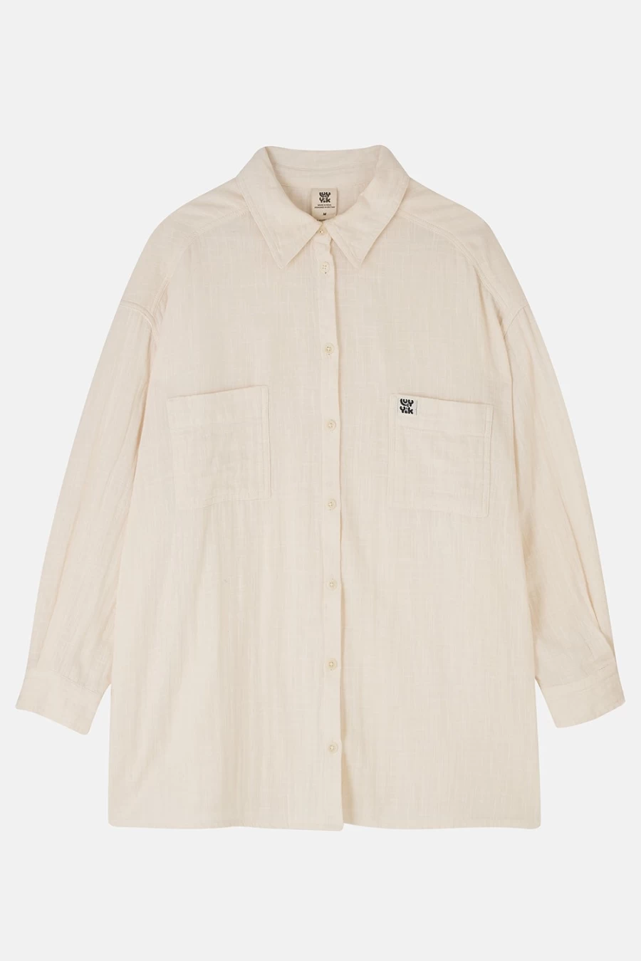 Lucy & Yak Women's Eden Shirt - Organic Cotton Ecru Top, Sustainable Fashion