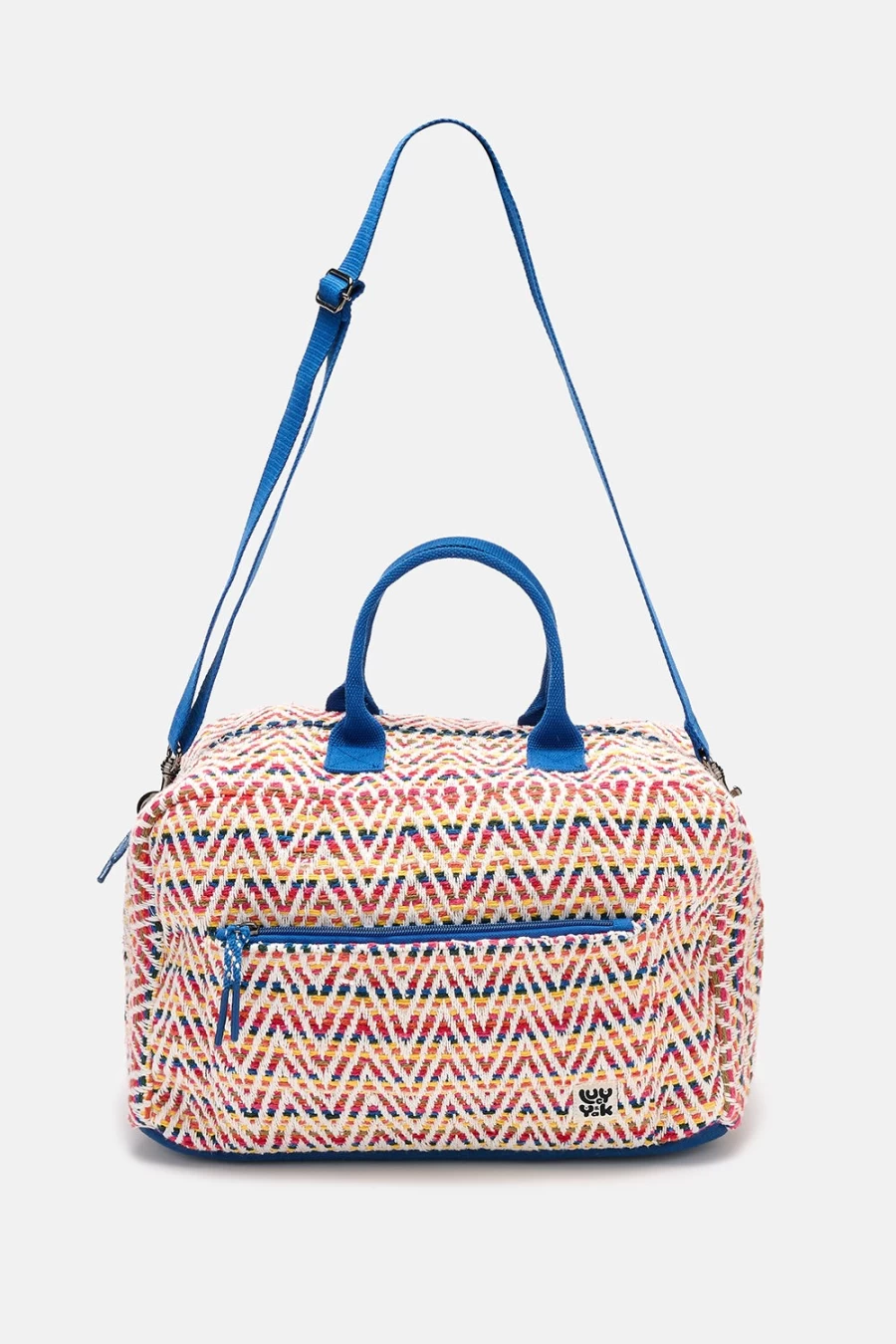 Lucy & Yak Women's Weekend Bag - Vintage Deadstock Wavy Stripe Canvas Tote