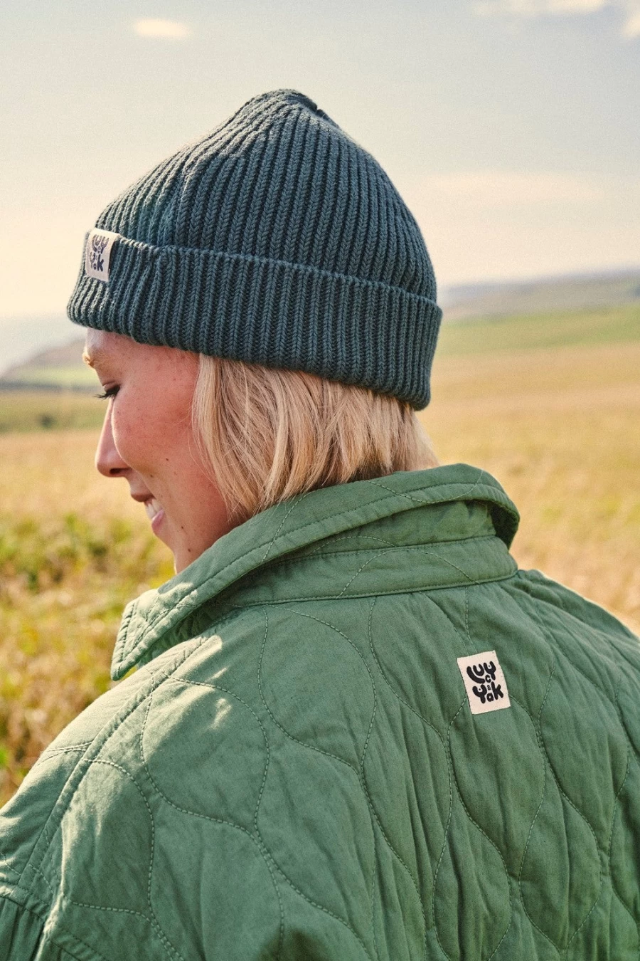 Lucy & Yak Women's Sylvie Jacket in Loden Frost Green - Sustainable Deadstock Fabric Coat