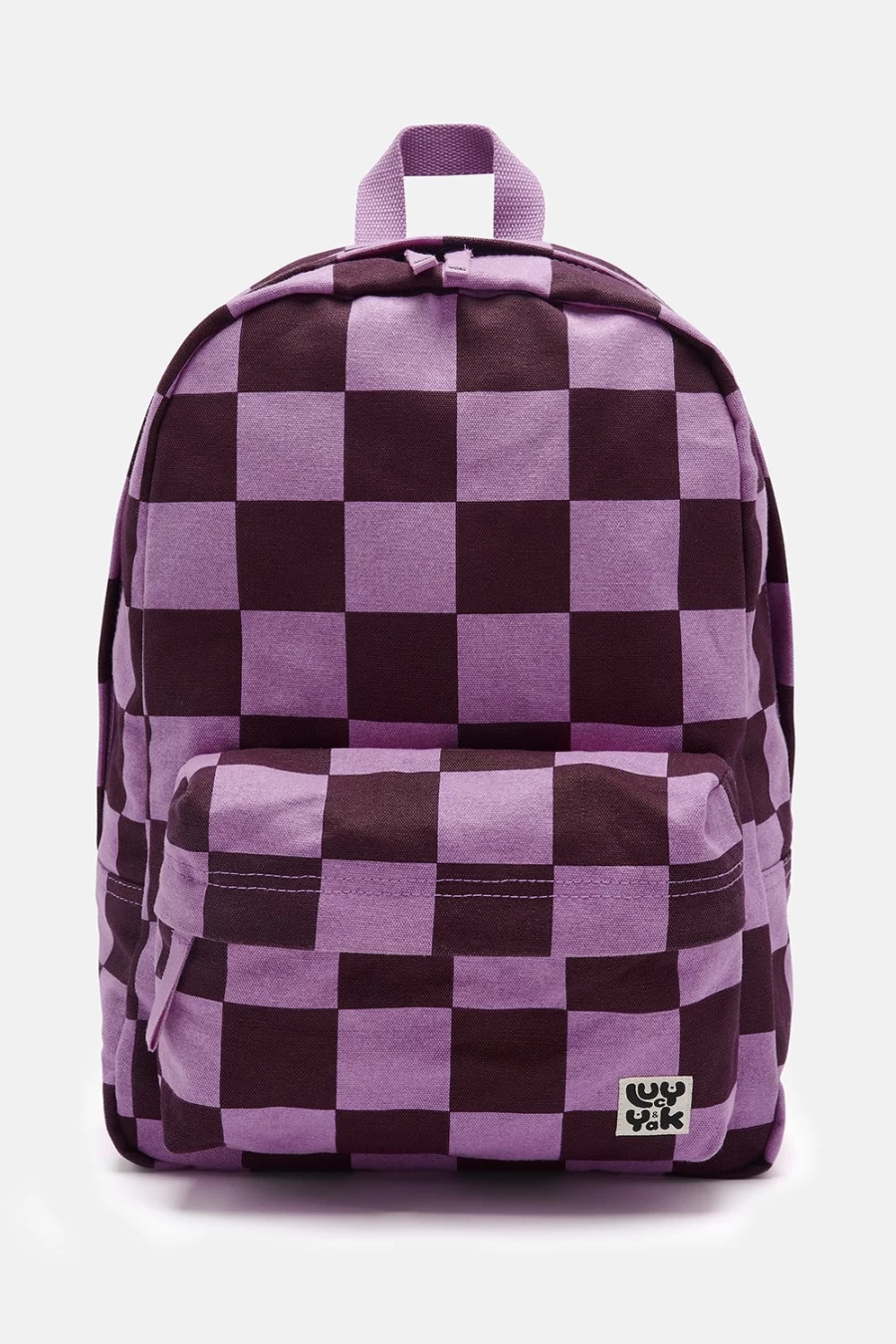 Lucy & Yak Women's Kellie Backpack - Cotton Canvas Harmon Checkerboard Daypack