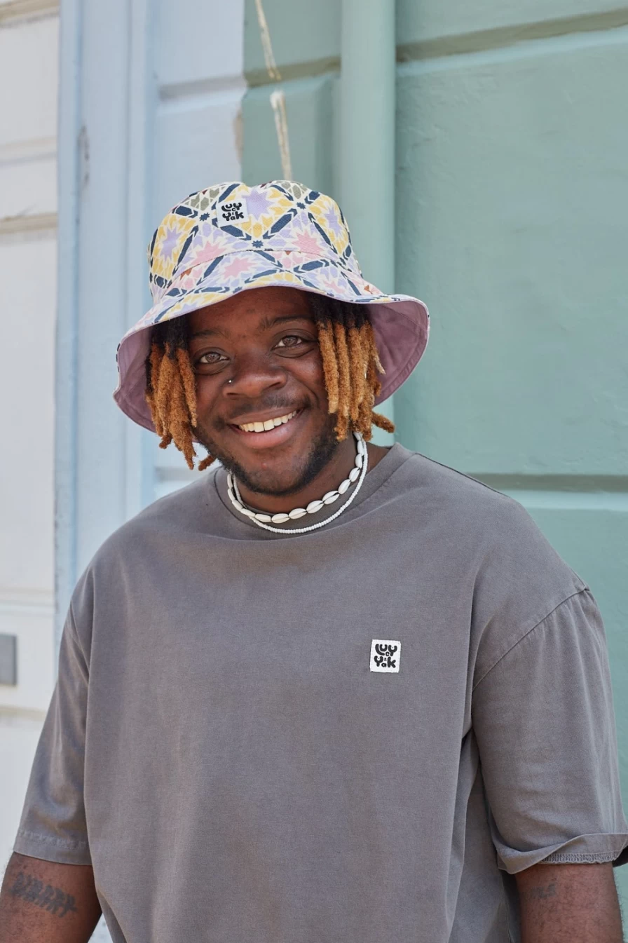 Lucy & Yak Women's Travis Hat in Deadstock Taverna Fabric - Sustainable & Vintage Style
