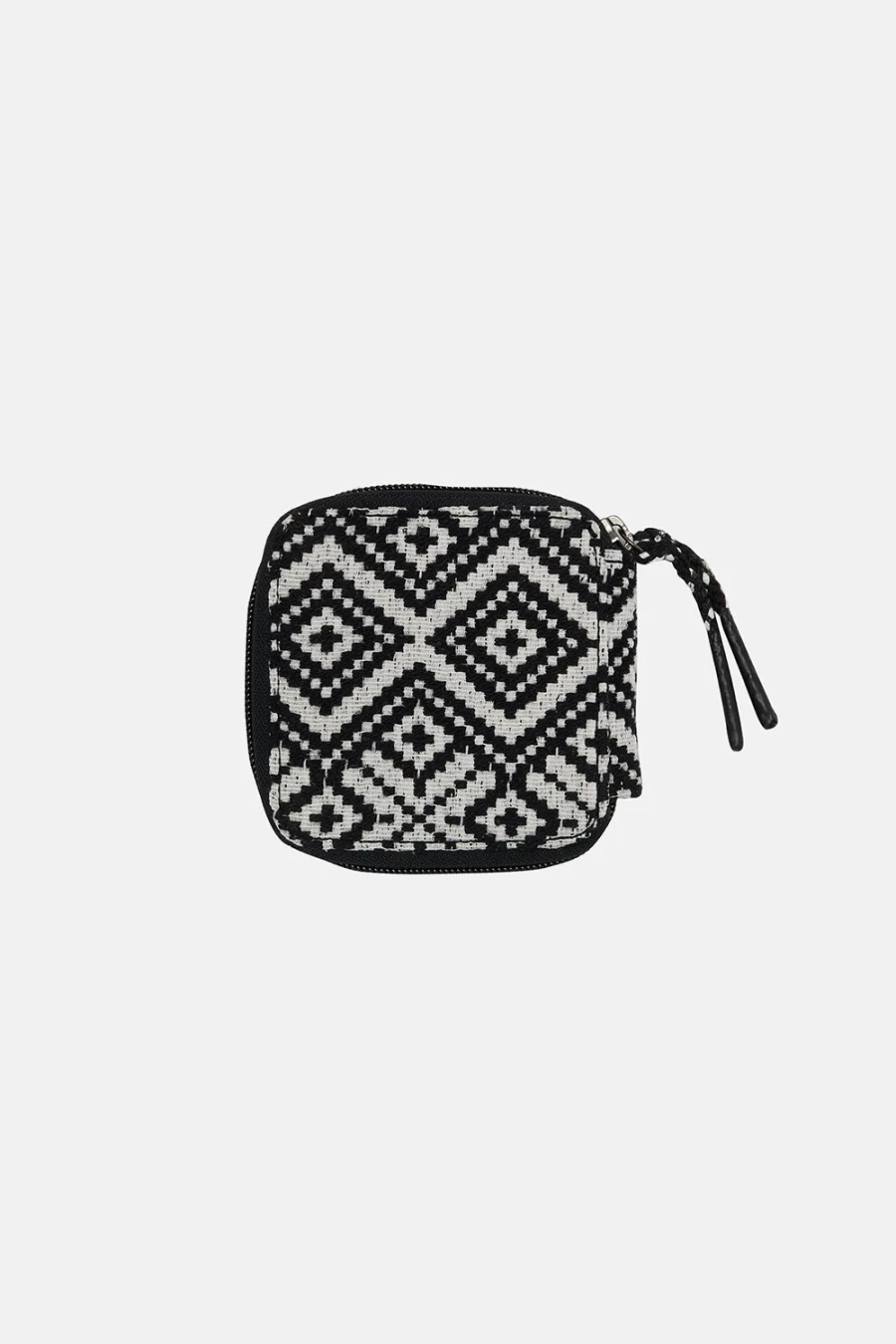 Lucy & Yak Women's Eve Purse - Black Jacquard Deadstock Fabric Handbag