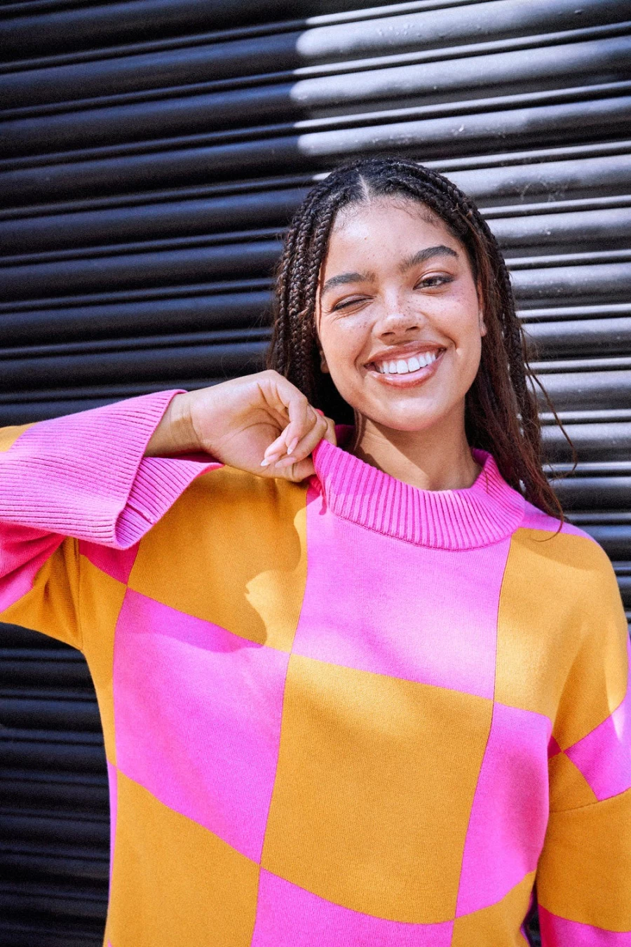 Lucy & Yak Women's Alba Oversized Jumper - Organic Cotton Axel Style