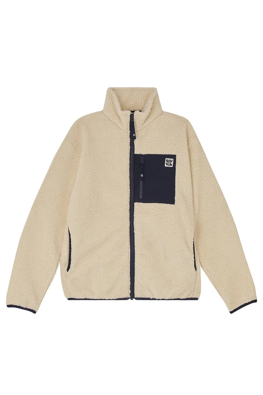 Lucy & Yak Women's Harper Fleece Jacket - Sustainable Cream Outerwear Made from Recycled Bottles