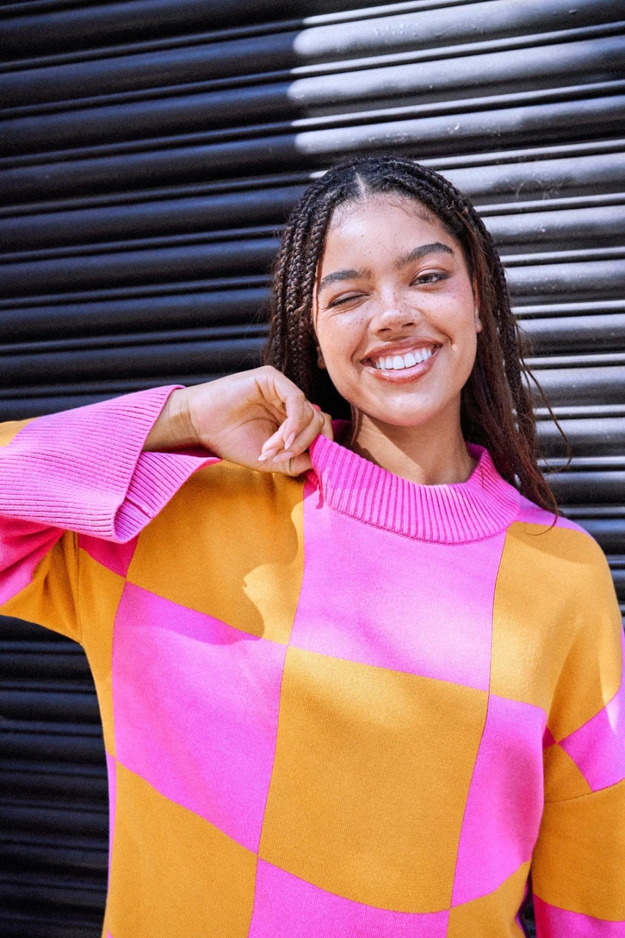 Lucy & Yak Women's Alba Oversized Jumper - Organic Cotton Axel Style
