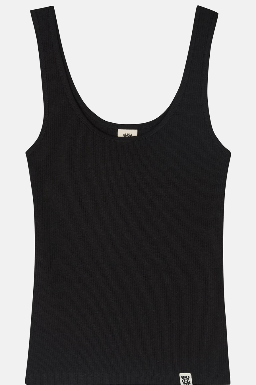Lucy & Yak Women's Susie Vest Top - Organic Cotton & Lenzing™ Ecovero™ in Black