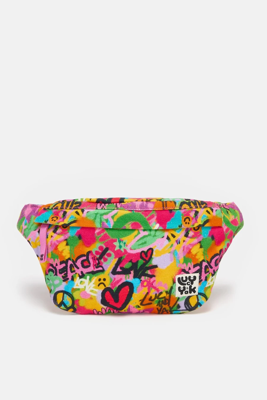 Lucy & Yak Women's Brodie Bag - Organic Canvas Graffiti Print Tote, Eco-Friendly & Stylish