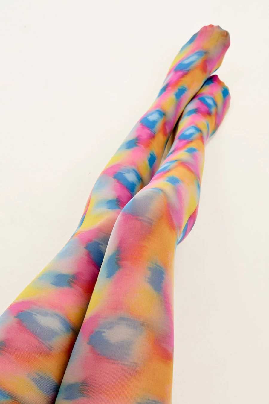 Lucy & Yak Women's Better Tights - 50 Denier Opaque Tights with Digital Glitch Design