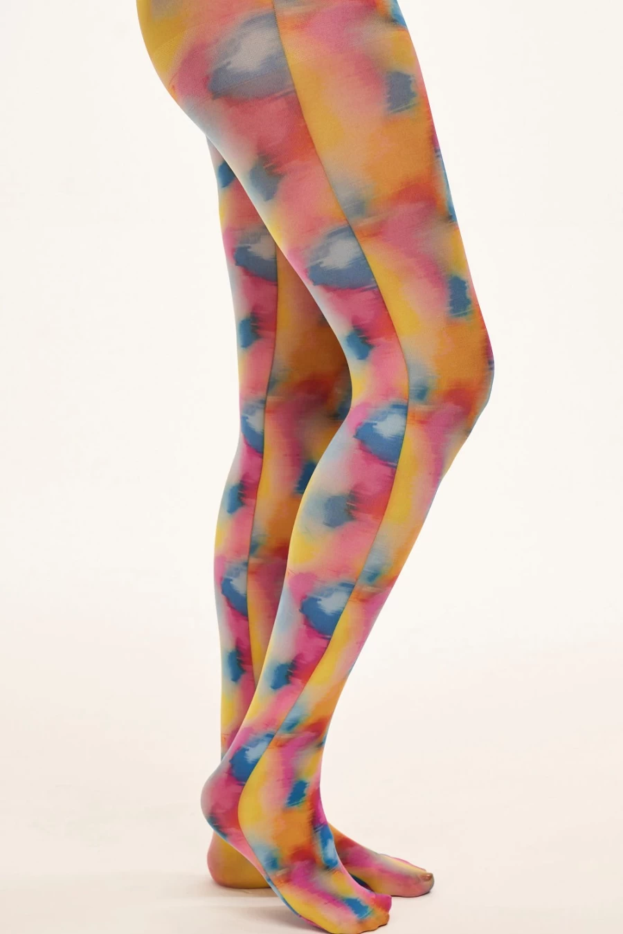 Lucy & Yak Women's Better Tights - 50 Denier Opaque Tights with Digital Glitch Design