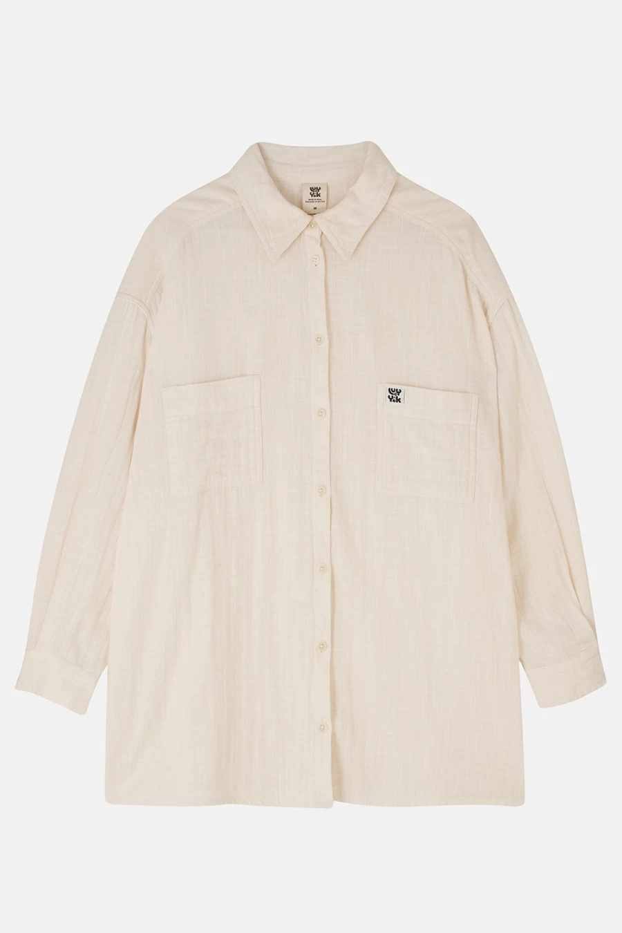 Lucy & Yak Women's Eden Shirt - Organic Cotton Ecru Top, Sustainable Fashion