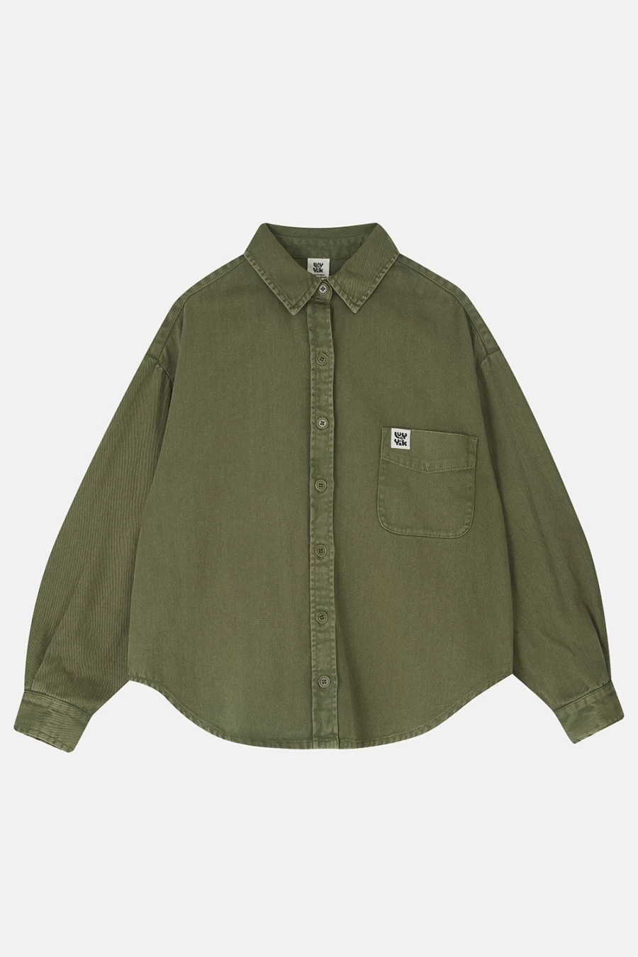 Lucy & Yak Women's Lenny Overshirt - Organic Cotton Covert Green Jacket