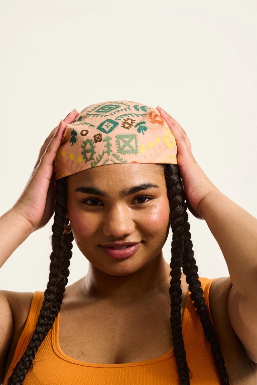 Lucy & Yak Women's Headscarf - Sustainable Deadstock Argan Fabric Wrap