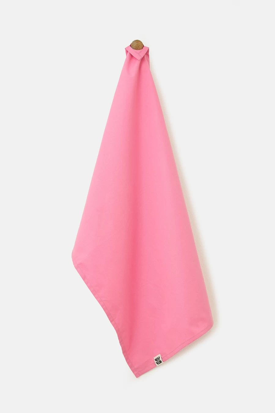 Lucy & Yak Women's Pink Tea Towel - Vintage Deadstock Fabric Kitchen Towel