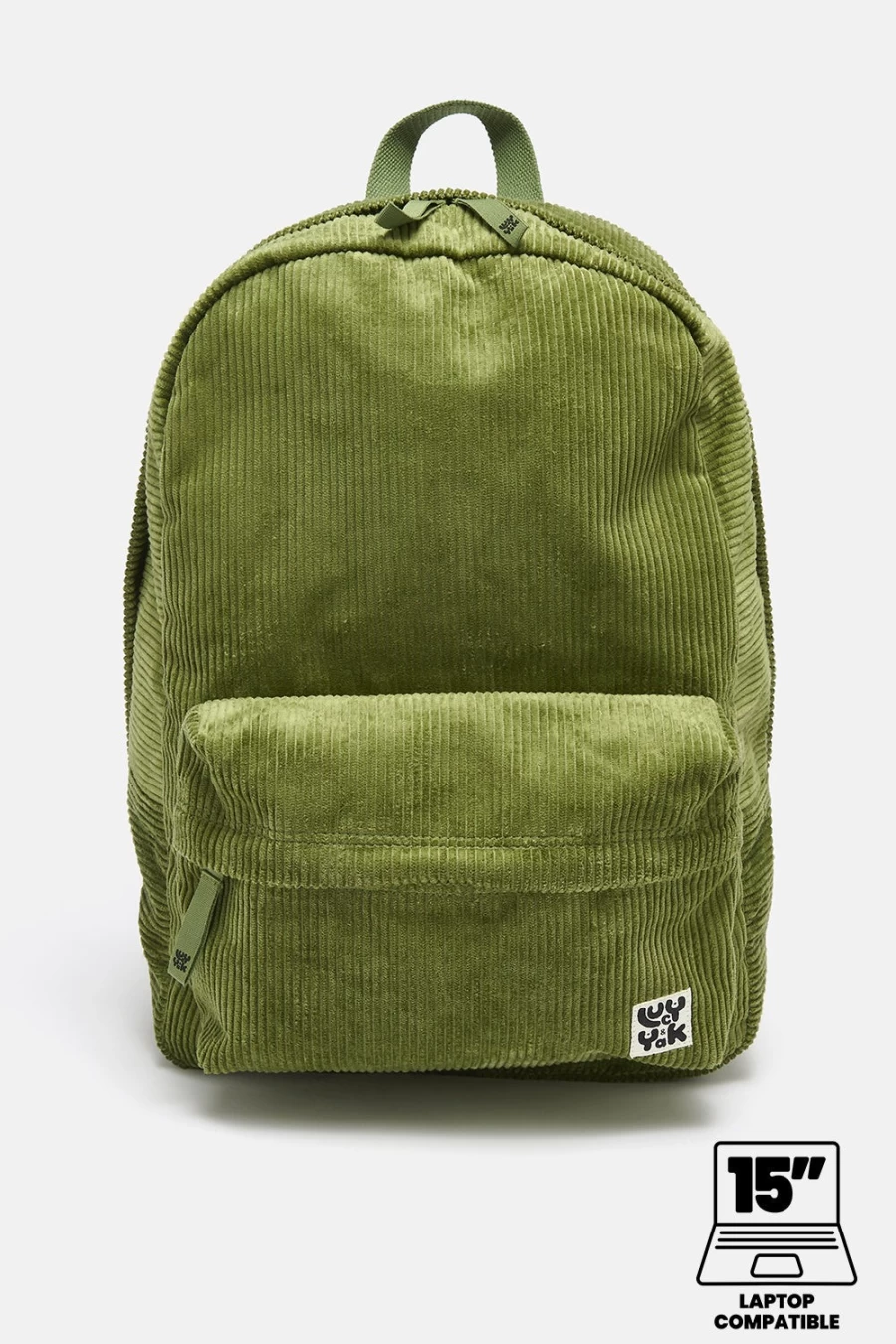 Lucy & Yak Women's Kellie Backpack - Organic Corduroy Loden Green, Sustainable Daypack